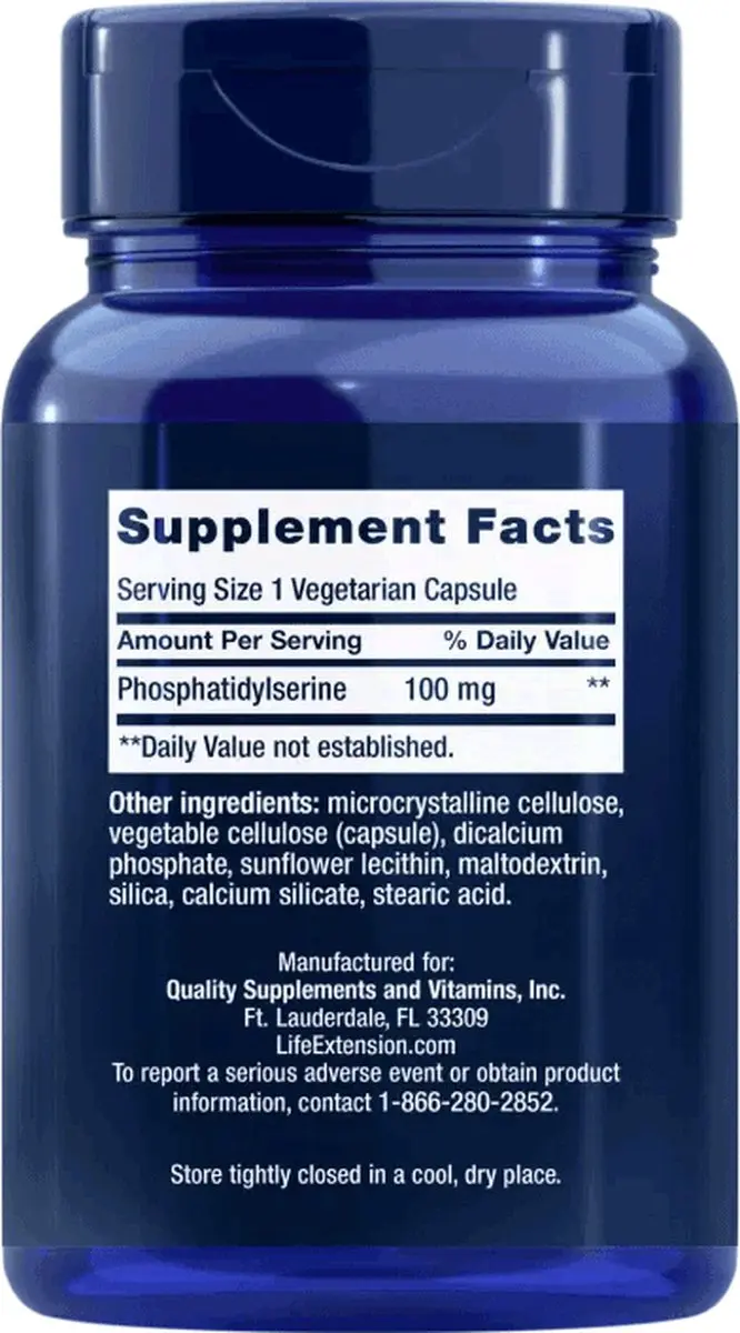 Life Extension Fosfatidylserine 100mg - 100 Capsules