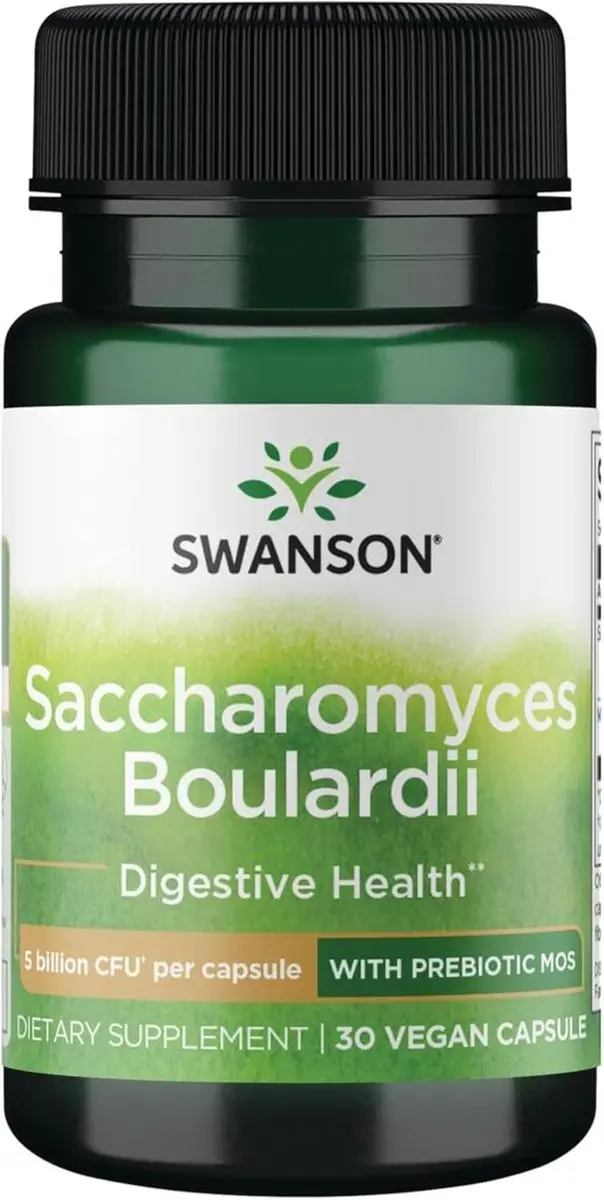 Swanson Saccharomyces Boulardii + MOS 30 Capsules