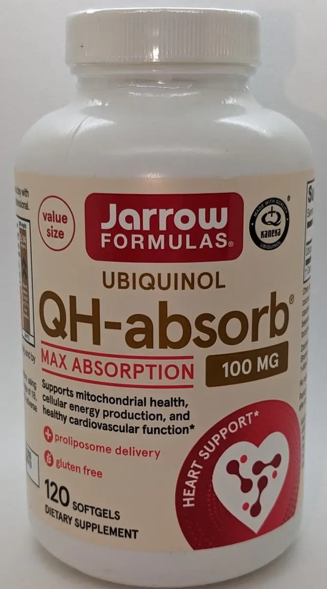 Jarrow Formulas QH-Absorb Ubiquinol 100mg - 120 Softgels
