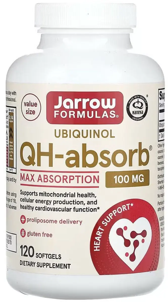 Jarrow Formulas QH-Absorb Ubiquinol 100mg