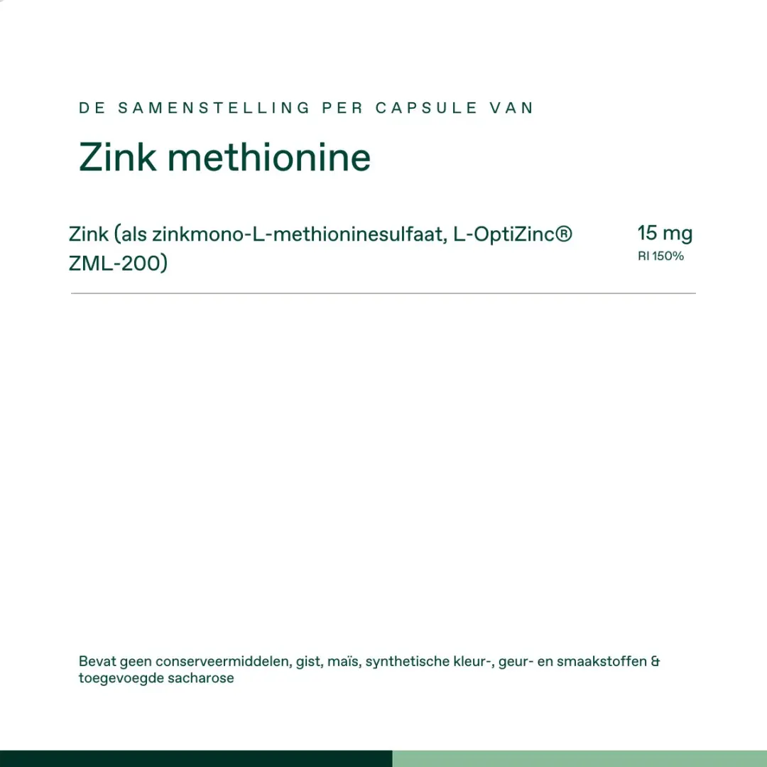 Bonusan Zink Methionine 300 Capsules - 15mg