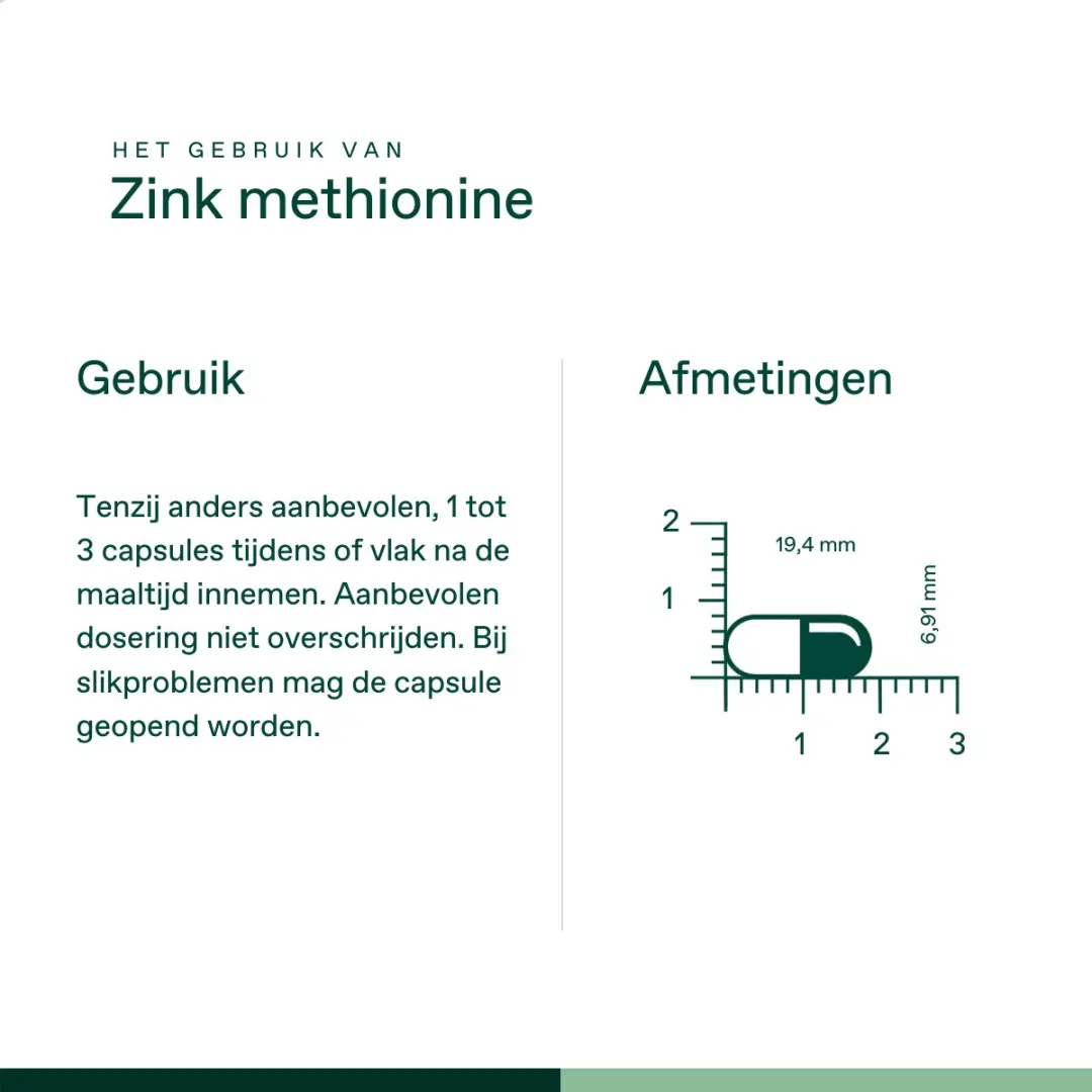 Bonusan Zink Methionine 300 Capsules - 15mg