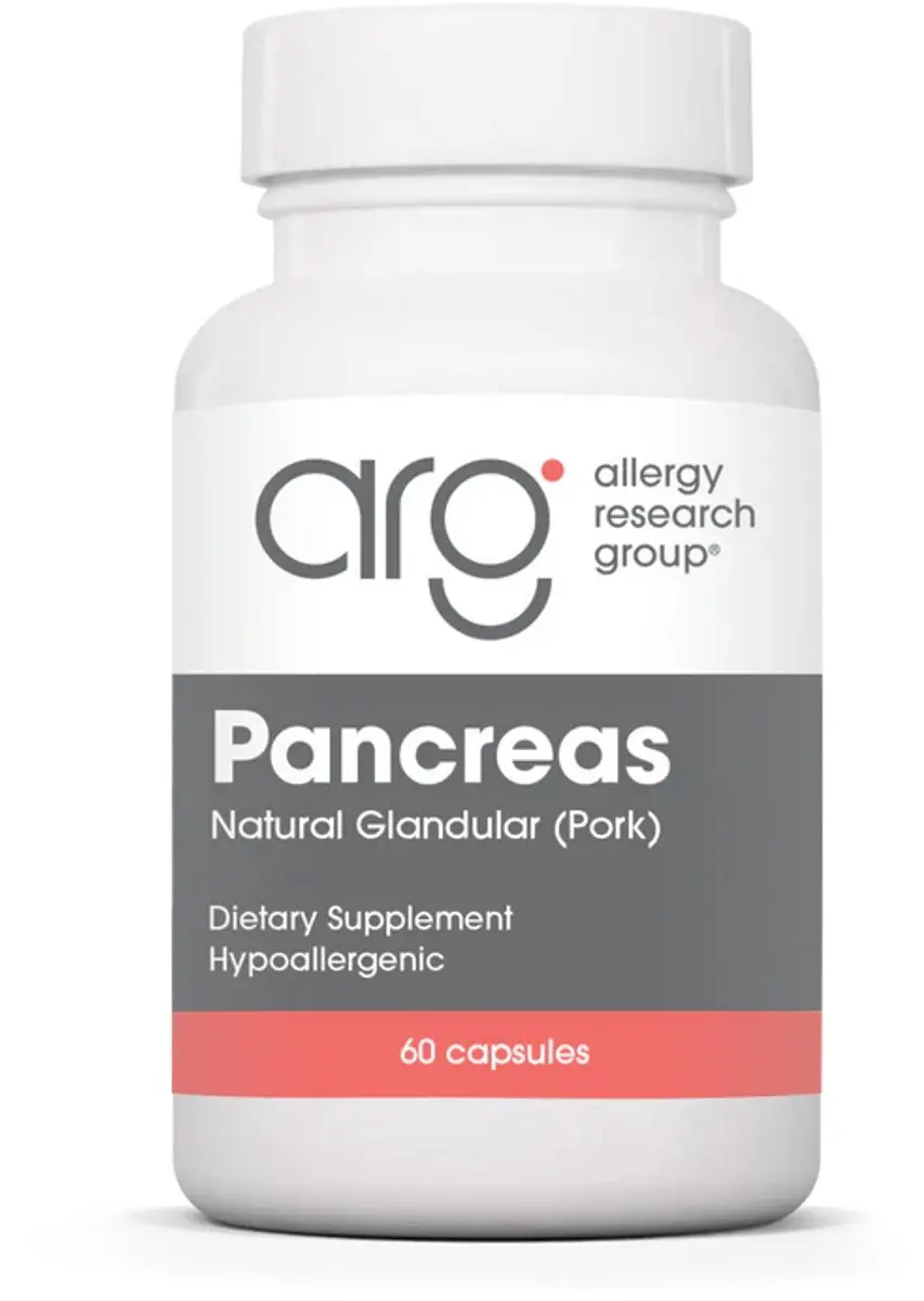 Allergy Research Group Pancreas Natural Glandular Pork 60 Veggiecaps