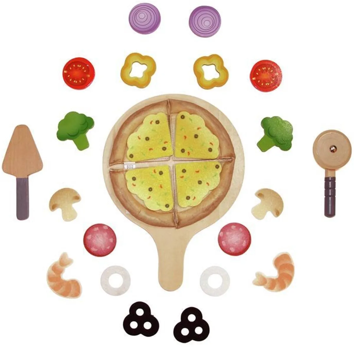 Hape Perfecte Pizza Speelset - Veelkleurig