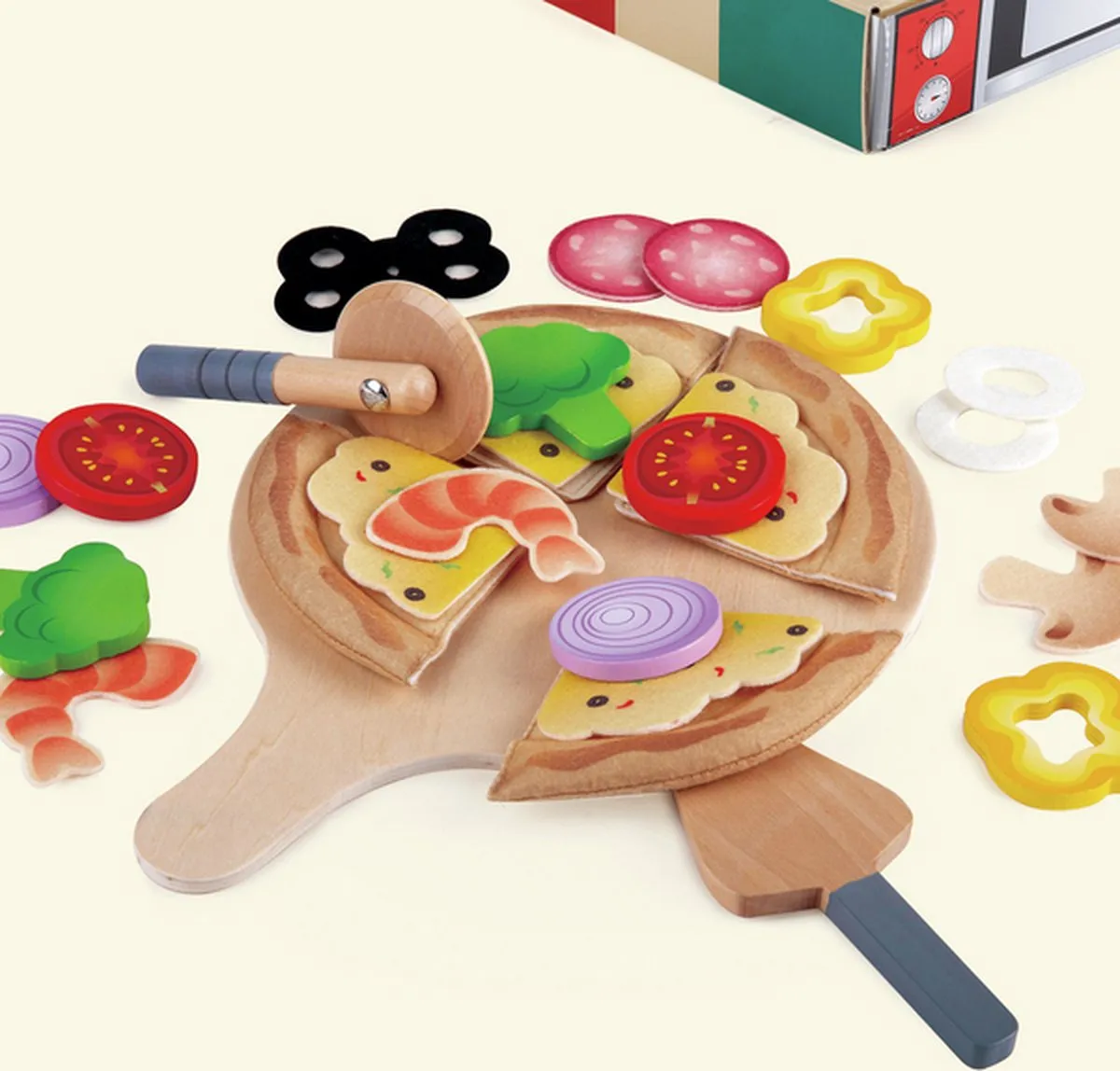 Hape Perfecte Pizza Speelset - Veelkleurig