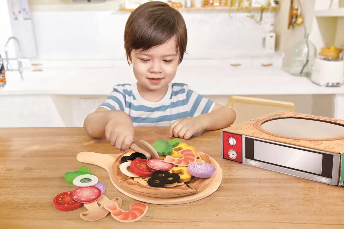 Hape Perfecte Pizza Speelset - Veelkleurig