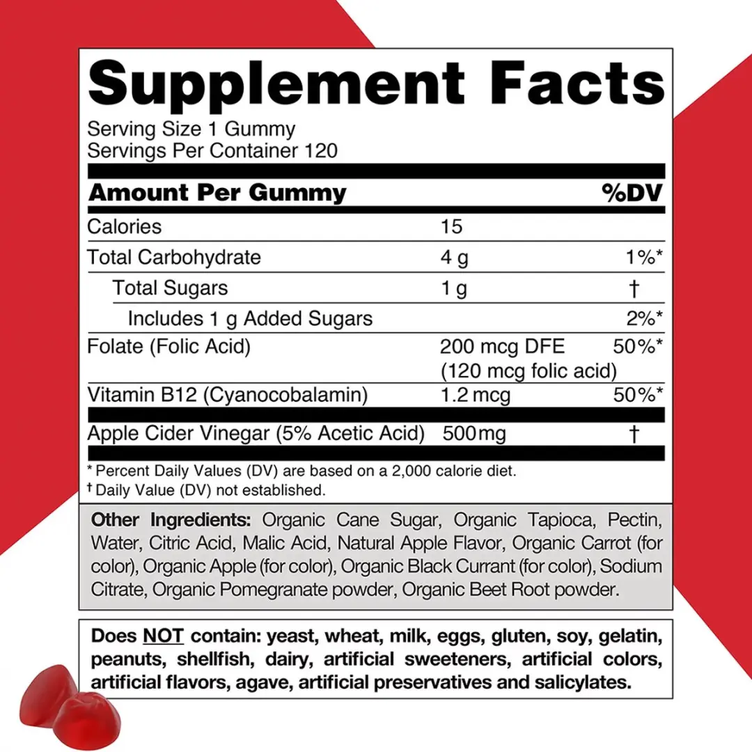 Goli Apple Cider Vinegar Gummies - 120 Stuks