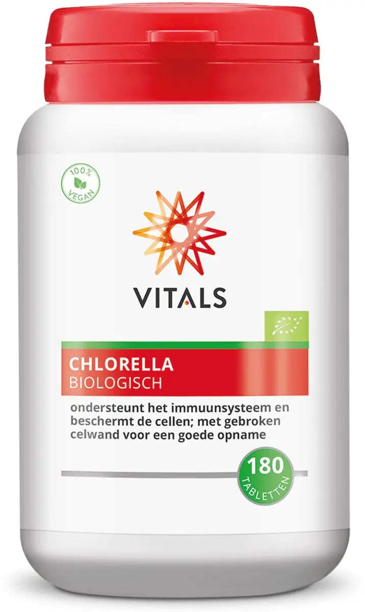 Vitals Chlorella Biologisch 500mg - 180 Tabletten