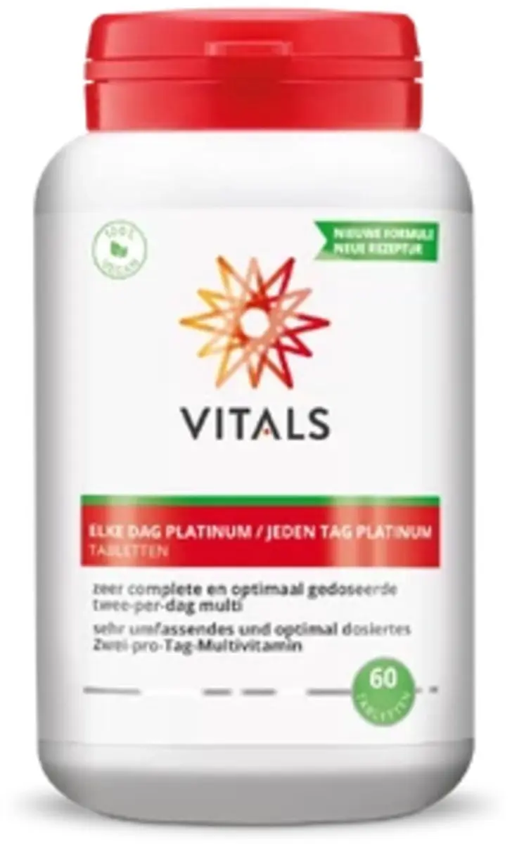 Vitals Elke Dag Platinum Multivitamine - 60 tabletten