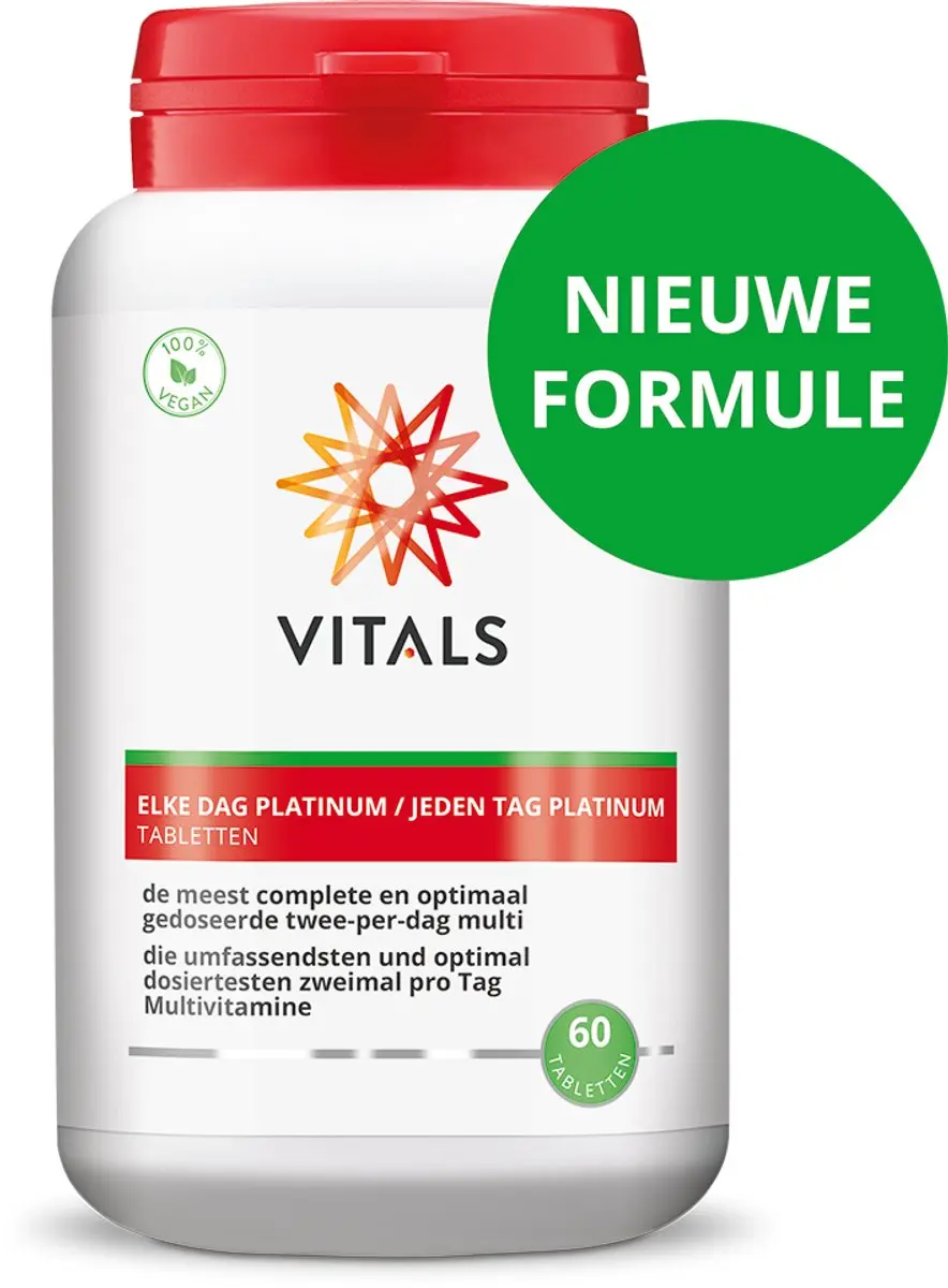 Vitals Elke Dag Platinum Multivitamine - 60 tabletten