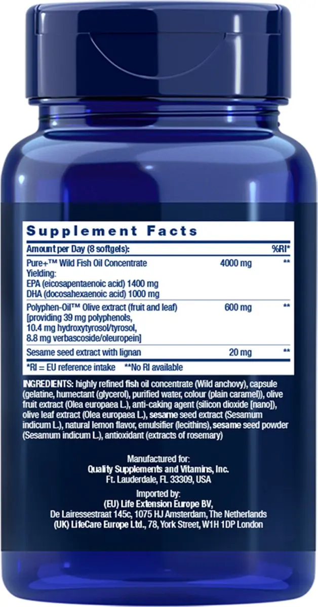 Life Extension Super Omega-3 EPA/DHA Softgels 240 Stuks