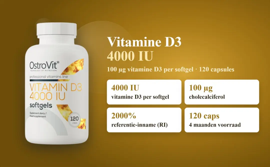 OstroVit Vitamin D3 4000 IU 240 Softgels