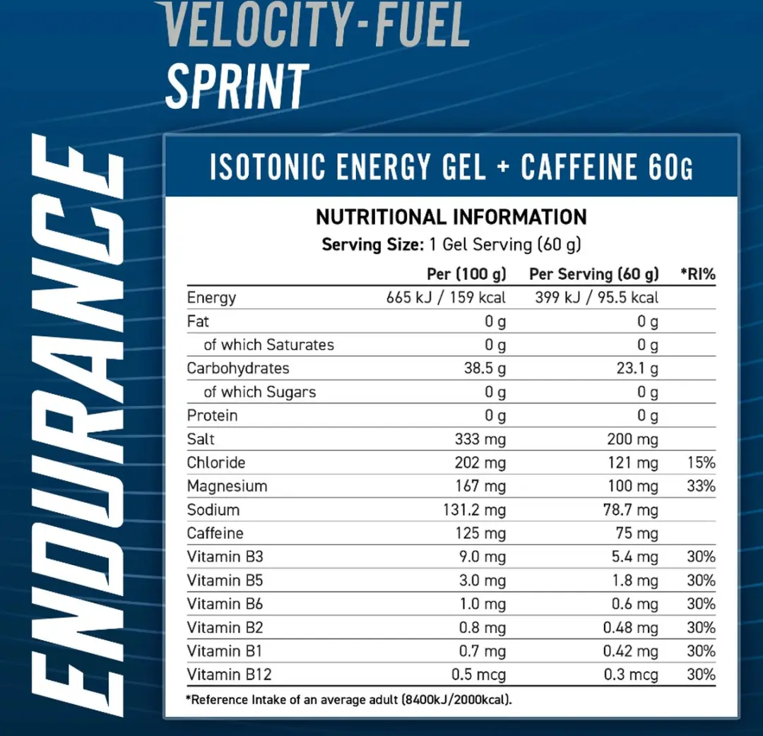 Applied Nutrition Velocity Fuel Sprint Energiegel - 20x60ml Cola