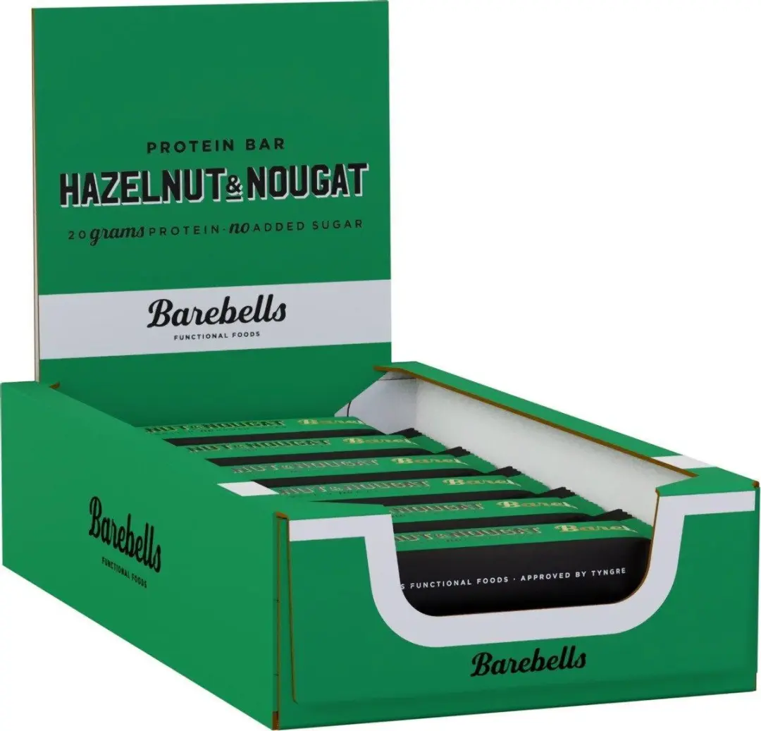 Barebells Eiwitreep Hazelnut/Nougat - 12x55g