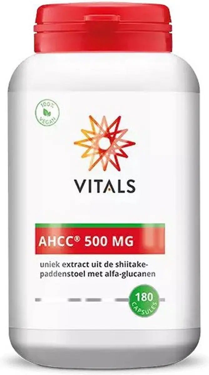 Vitals AHCC 500mg Capsules - 180 Stuks
