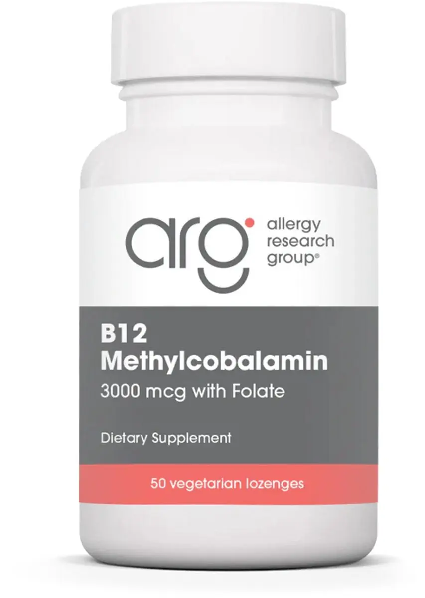 Allergy Research Group B12 Methylcobalamine met Foliumzuur 50 Lozenges