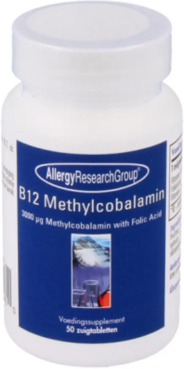 Allergy Research Group B12 Methylcobalamine met Foliumzuur 50 Lozenges
