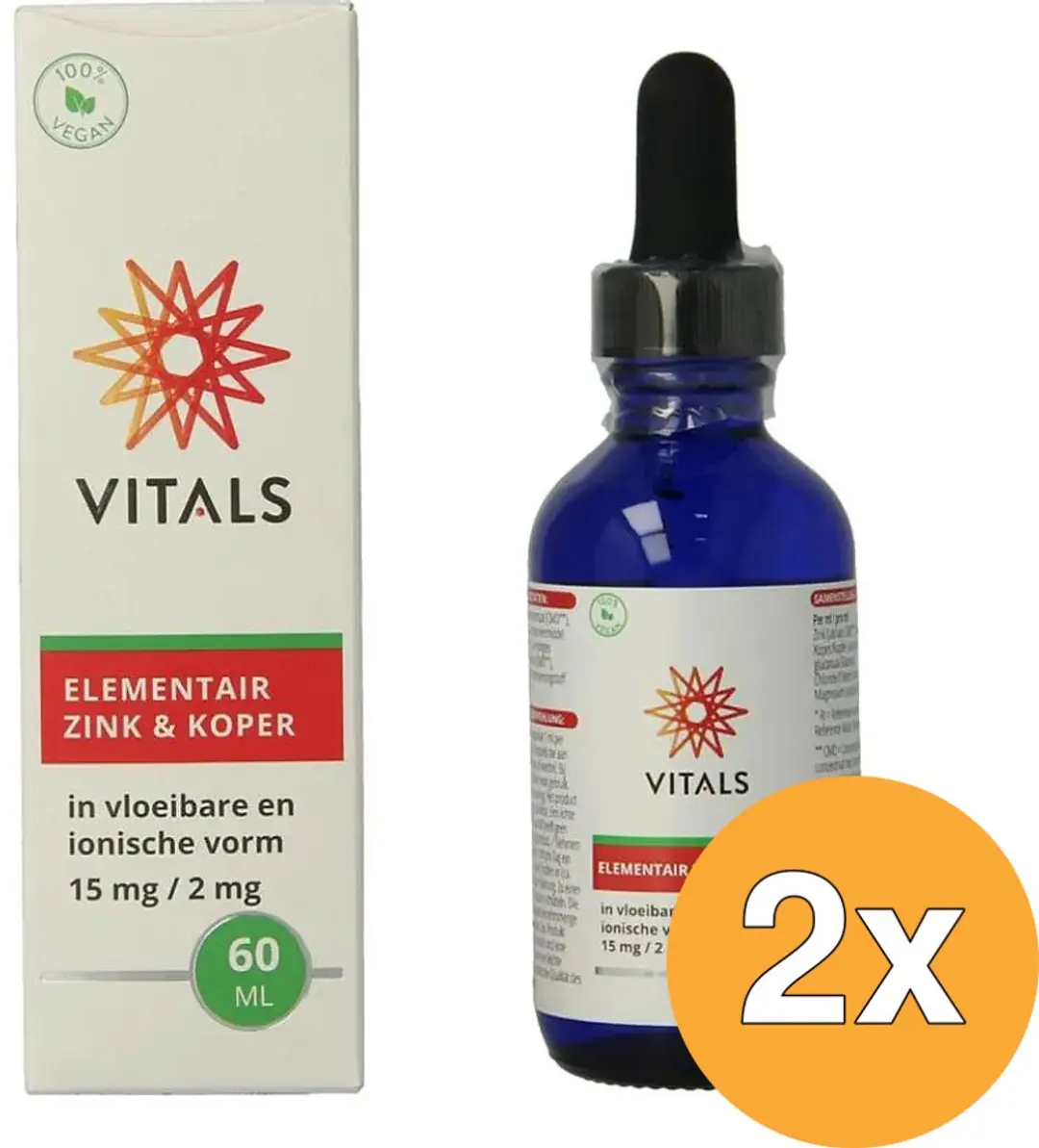 Vitals Elementair Zink & Koper 60ml