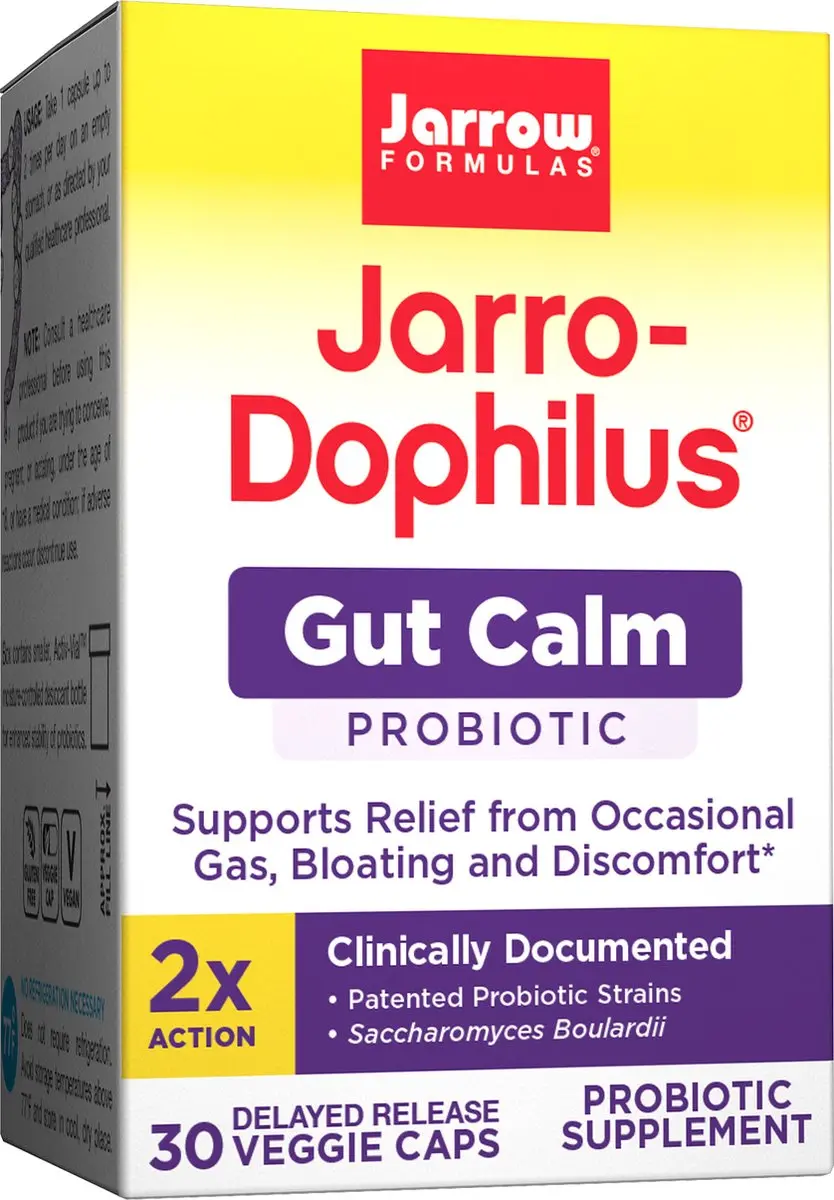 Jarrow Formulas Jarro-Dophilus Gut Calm 30 Capsules - 1000mg