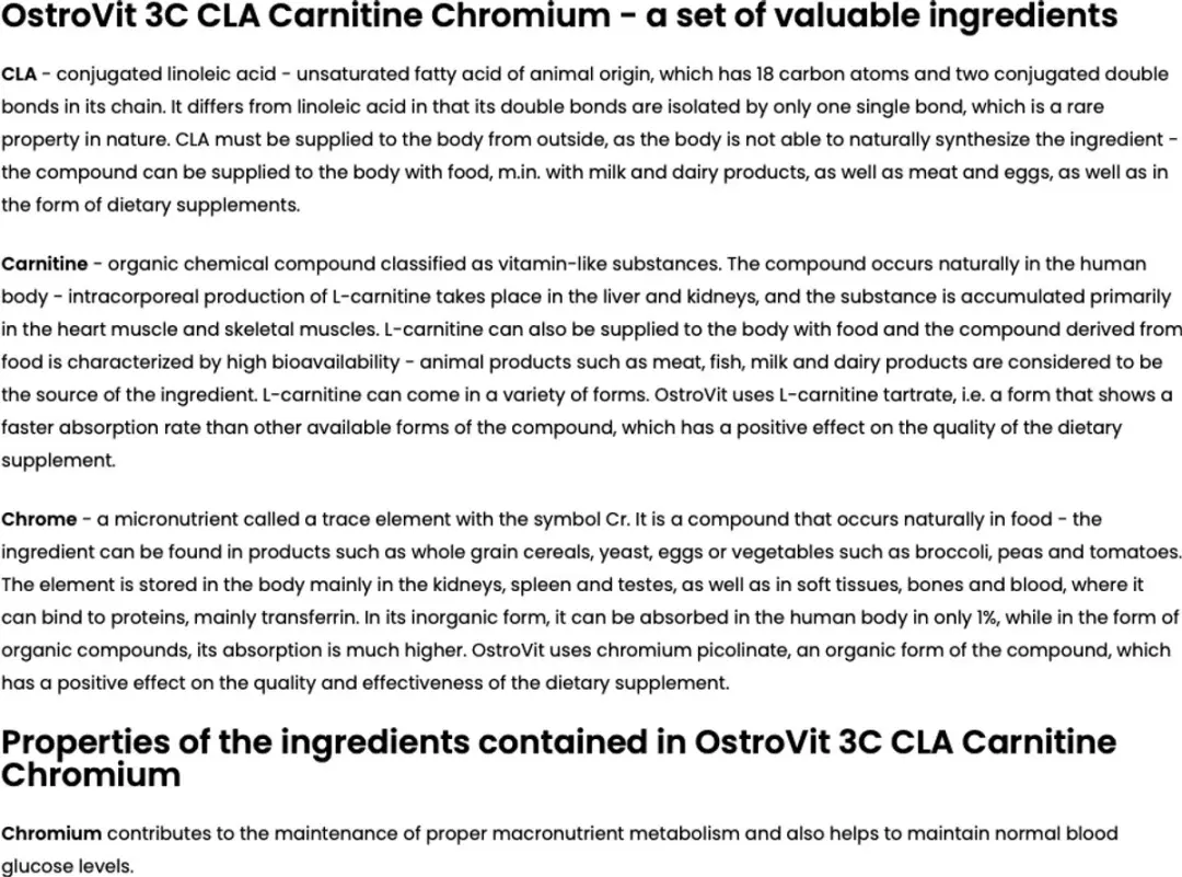 OstroVit 3C CLA Carnitine Chromium 150g Raspberry Lemonade - Mint