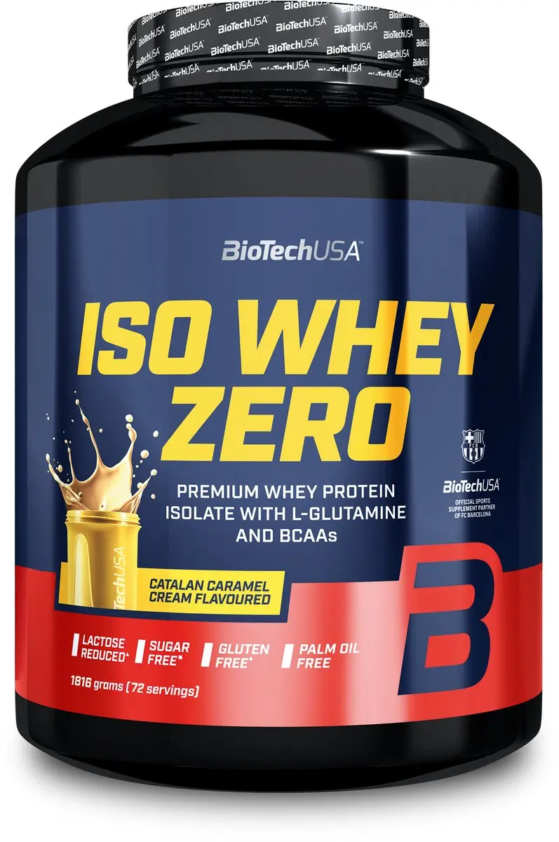 BioTechUSA Iso Whey Zero 1816g Catalaanse Karamelcrème