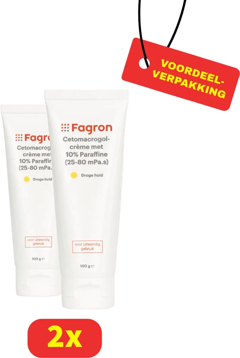 Fagron Cetomacrogolcrème Paraffine 10%