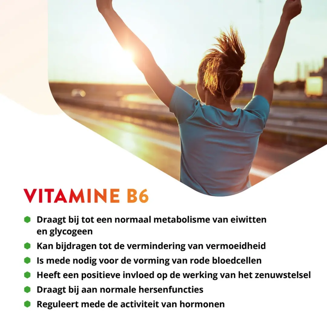 Vitals Vitamine B6 20mg - 100 Capsules - Pyridoxal-5'-fosfaat