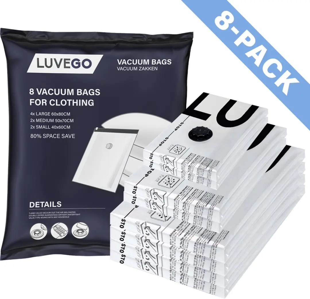 Luvego Vacuümzakken 8-Pack - 8 Stuks
