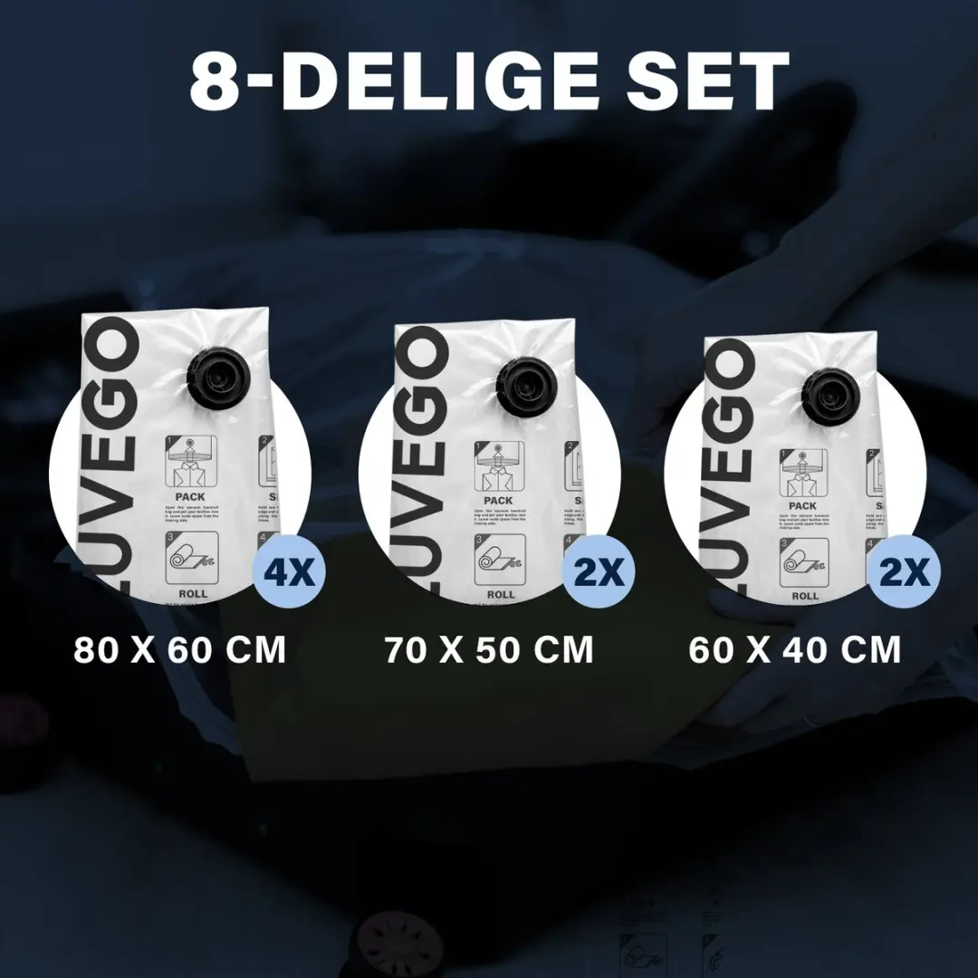 Luvego Vacuümzakken 8-Pack - 8 Stuks