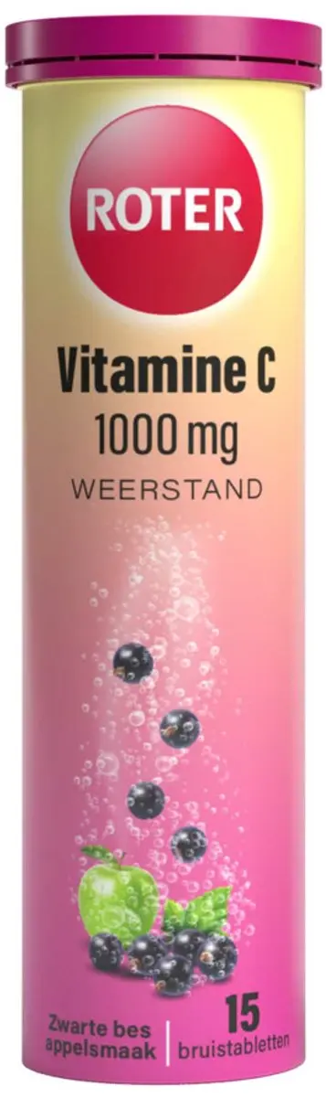 Roter Vitamine C 1000mg Appel-Zwarte Bes Bruistabletten