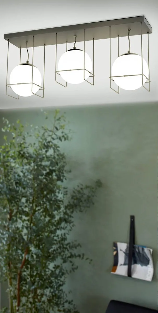 Eglo Versuola Plafondlamp E27 - 3 Lichtpunten - Zwart/Wit