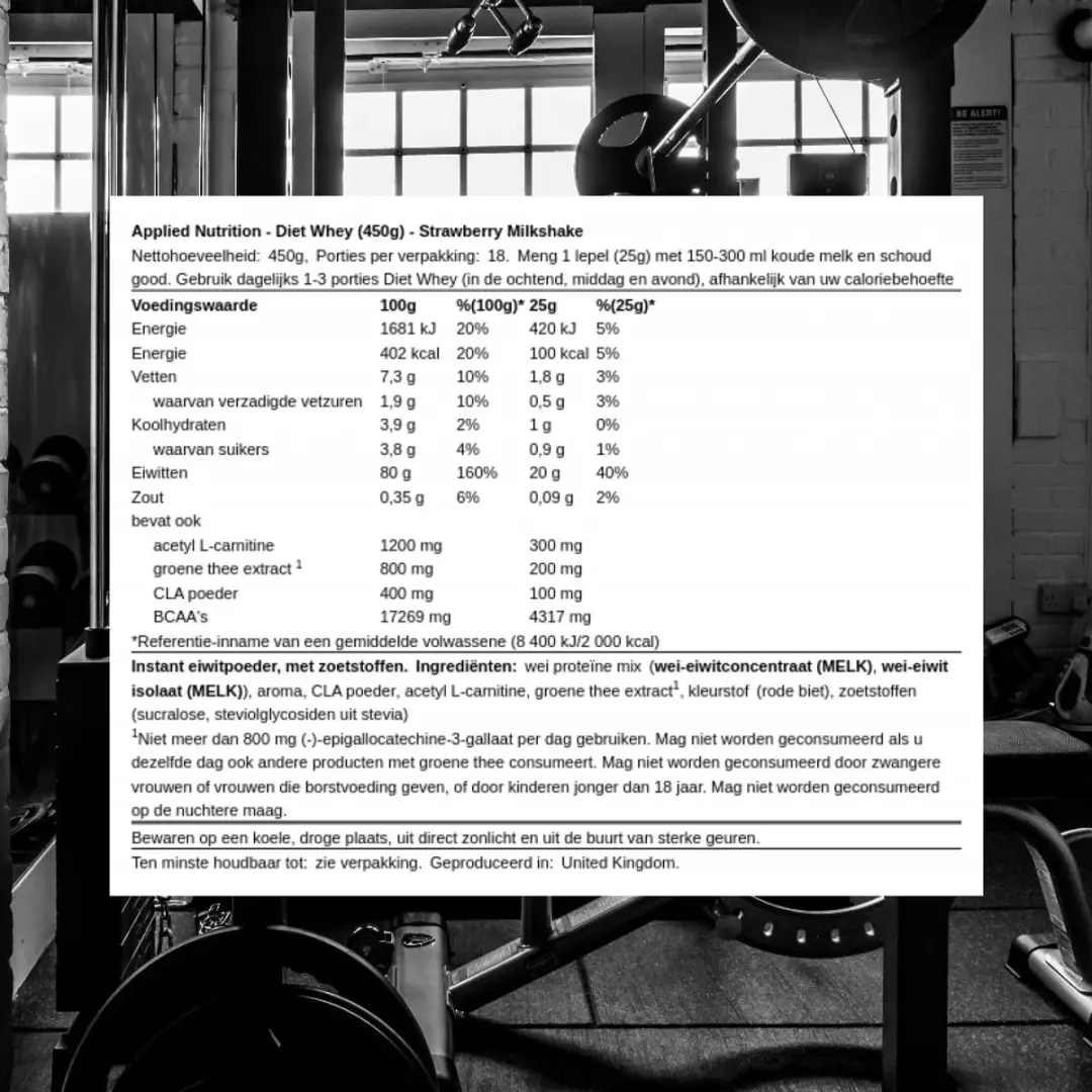 Applied Nutrition Diet Whey 450g - Aardbeien Milkshake