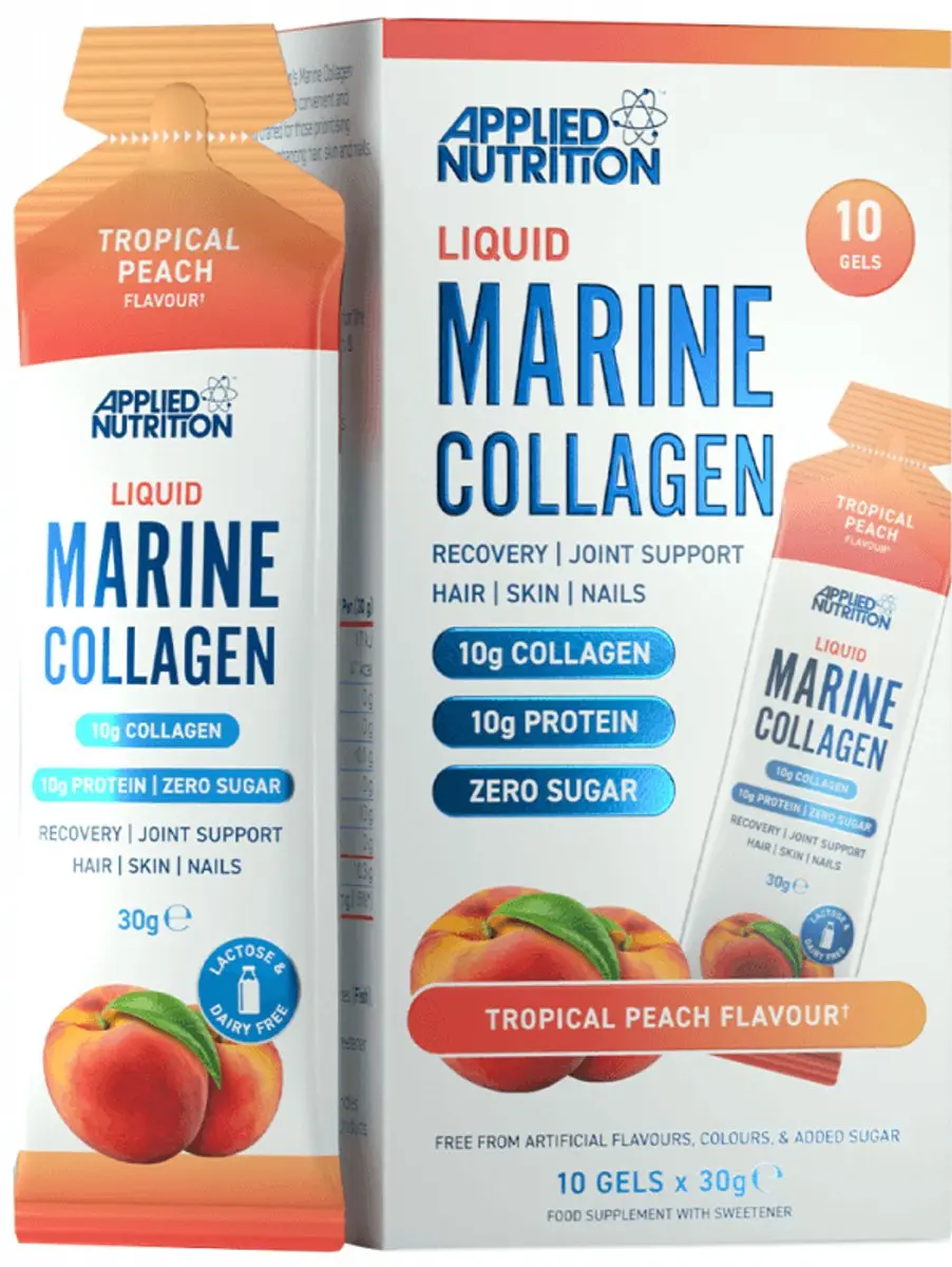 Applied Nutrition Liquid Marine Collagen Peach - 10x30g
