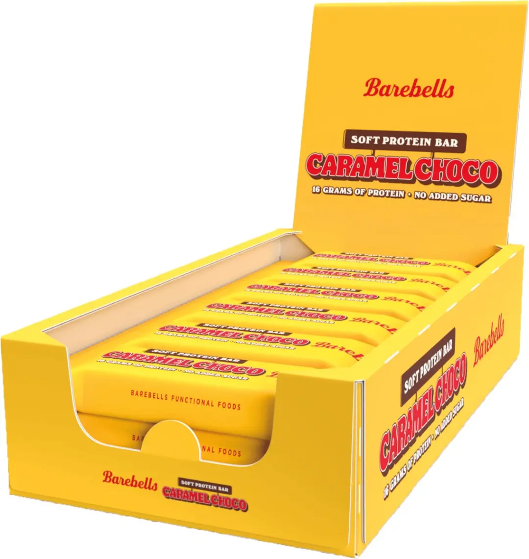 Barebells Soft Bars Eiwitreep - 12 Stuks (660g) Caramel Choco