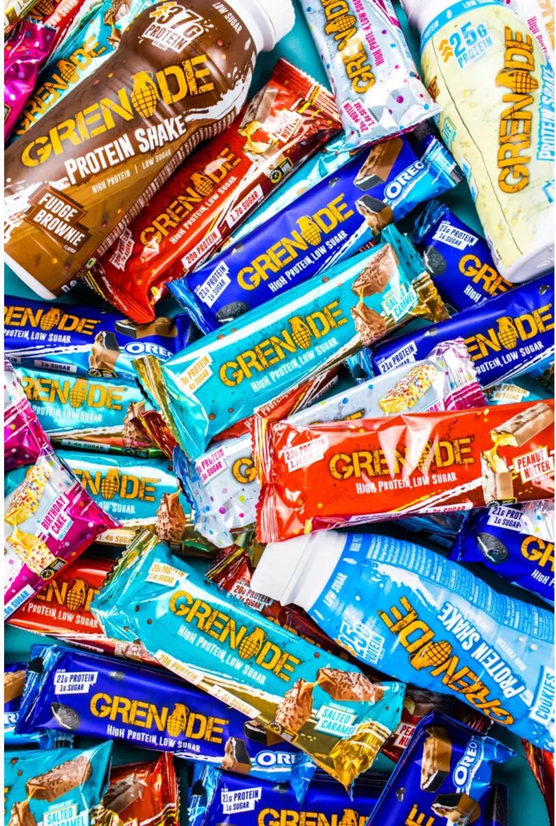 Grenade Eiwitreep Dark Choc Raspberry - 20g Eiwit - 12x60g