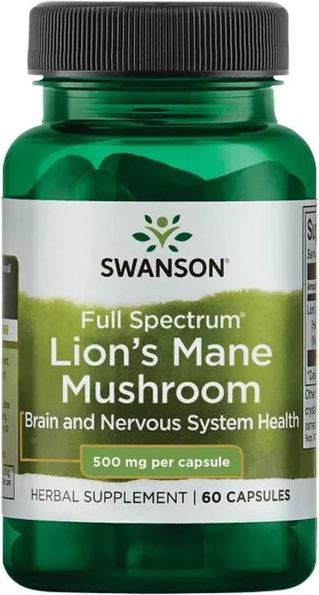 Swanson Lion's Mane Mushroom 500mg