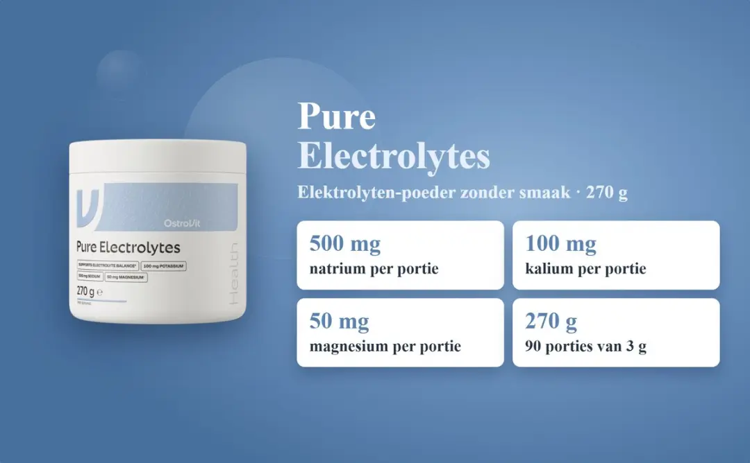 OstroVit Electrolytes Suikervrij Poeder 270g - Magnesium/Kalium/Natrium
