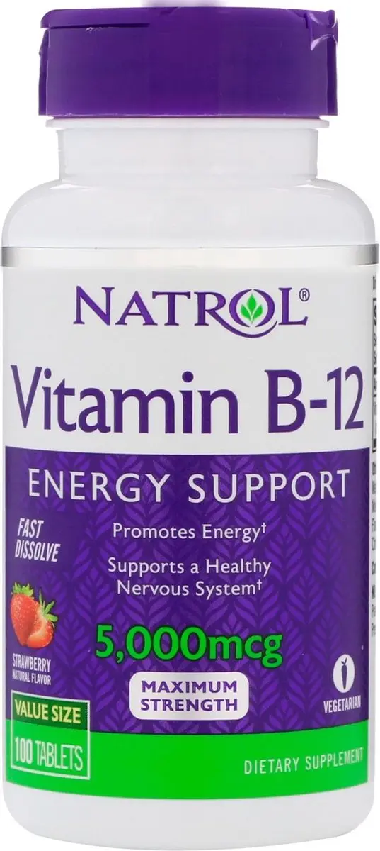 Natrol Vitamin B12 5000mcg Fast Dissolve 100 Stuks