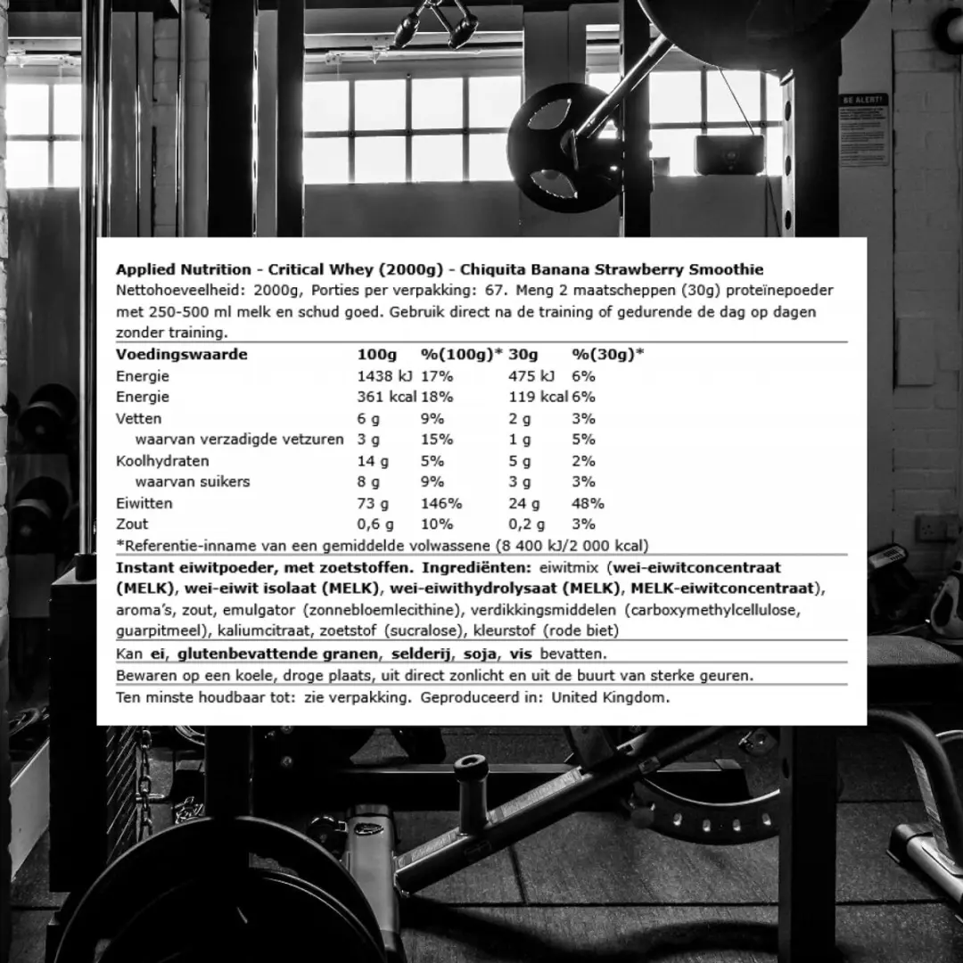 Applied Nutrition Critical Whey 2000g - Chiquita Banana Strawberry