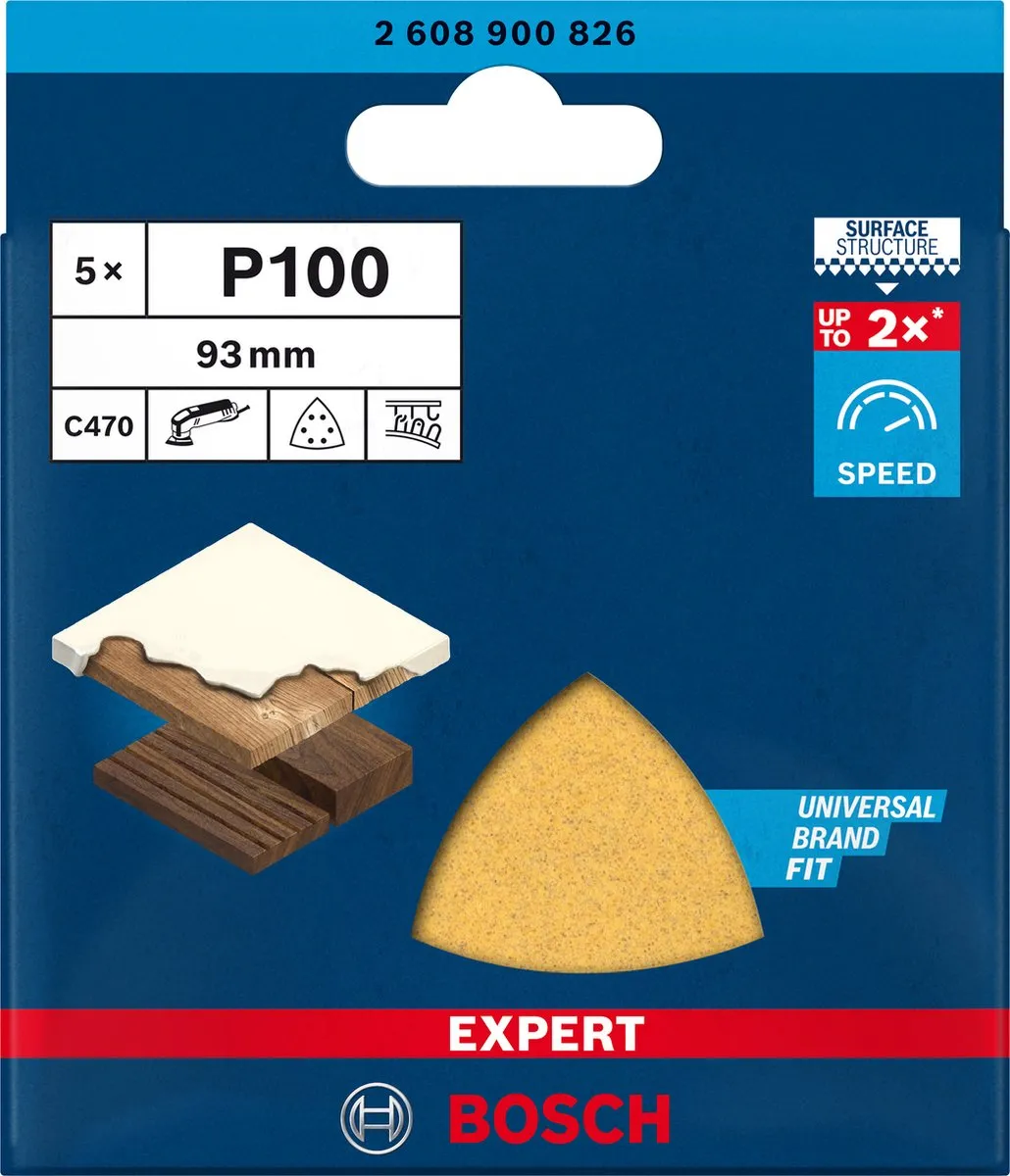 Bosch Fein Schuurpapier Korrel 100 - 5 Stuks