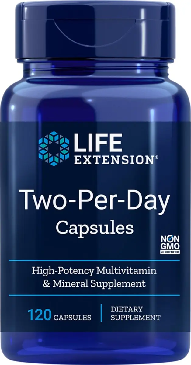 Life Extension Two-Per-Day Multivitamine 120 Capsules