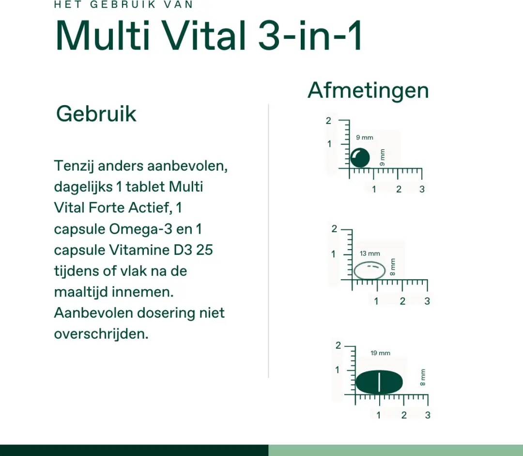 Bonusan Multi Vital 3-in-1 Compleet Maandpakket - 84 Stuks