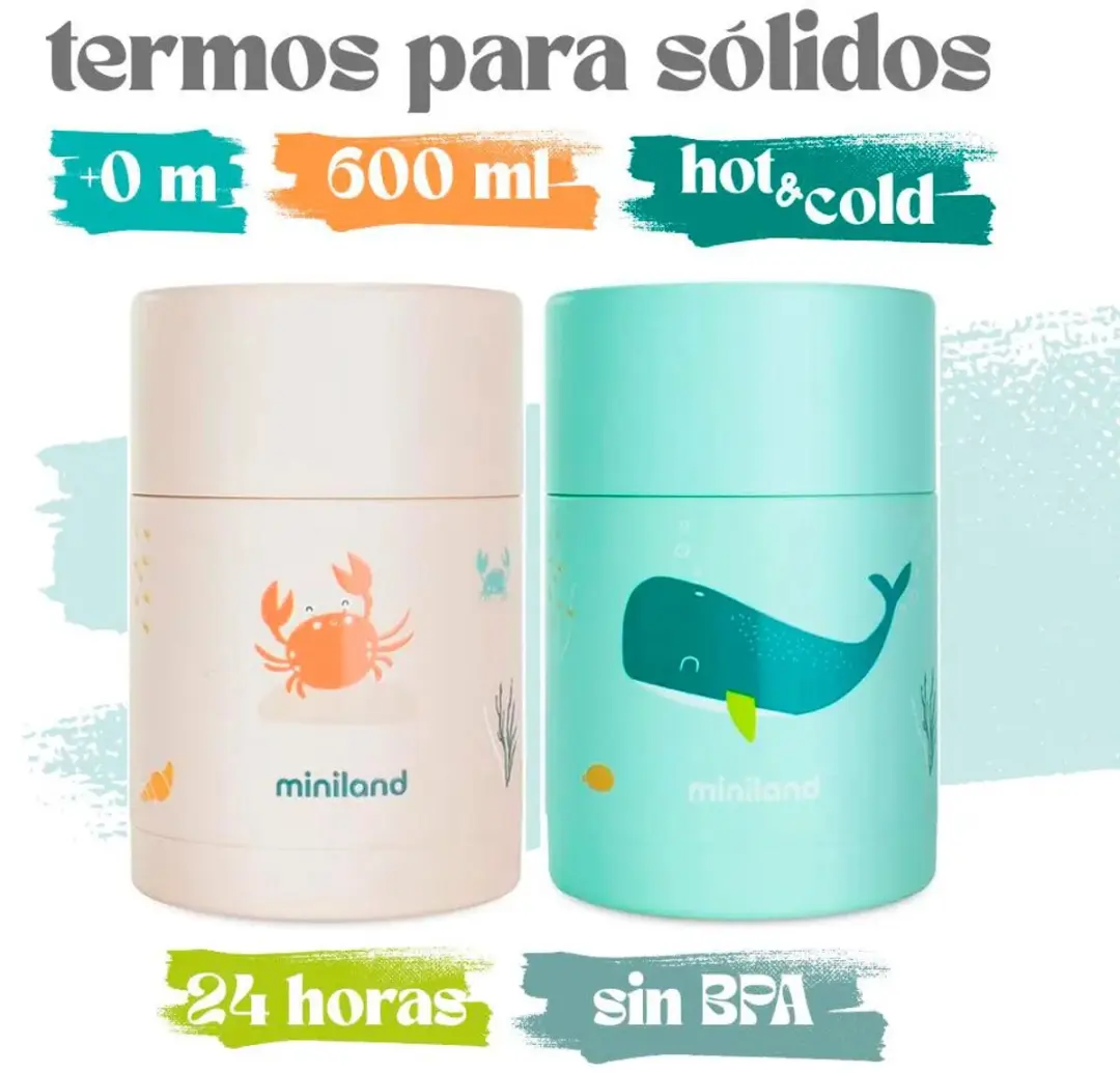 Miniland Thermetic Whaley Eetthermo - Groen