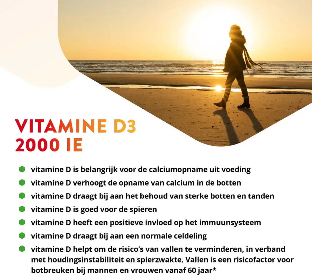 Vitals Vitamine D3 2000 IE 100 Vegan Softgels