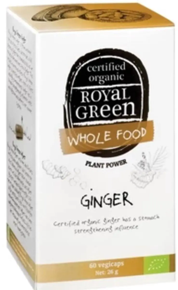 Royal Green Gember Biologisch 60 Vegacapsules
