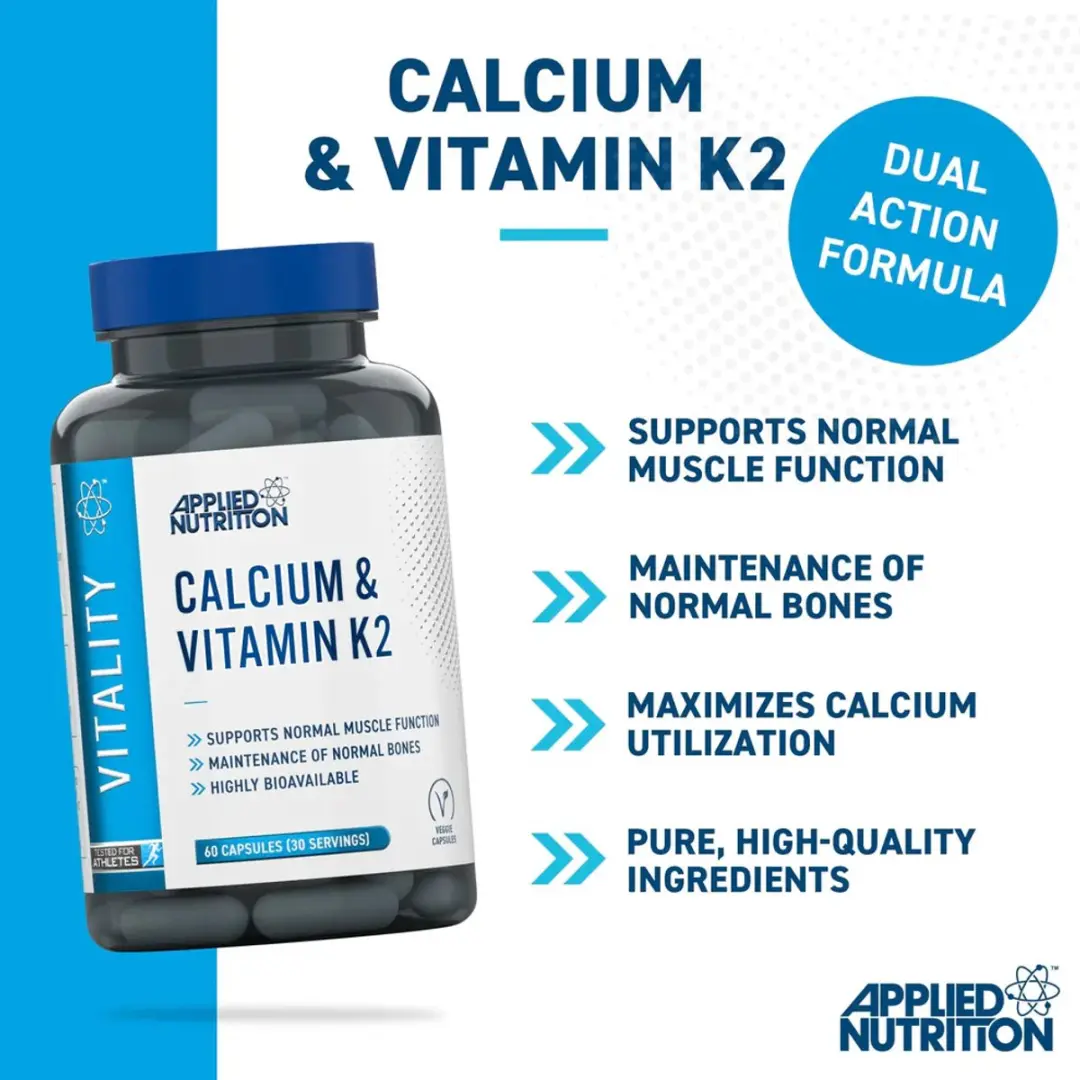 Applied Nutrition Calcium & Vitamine K2 60 Capsules