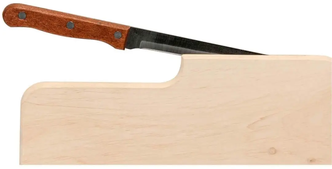 Westfalia Snijplank Camping Elzenhout Mes - 26x15cm - Bruin