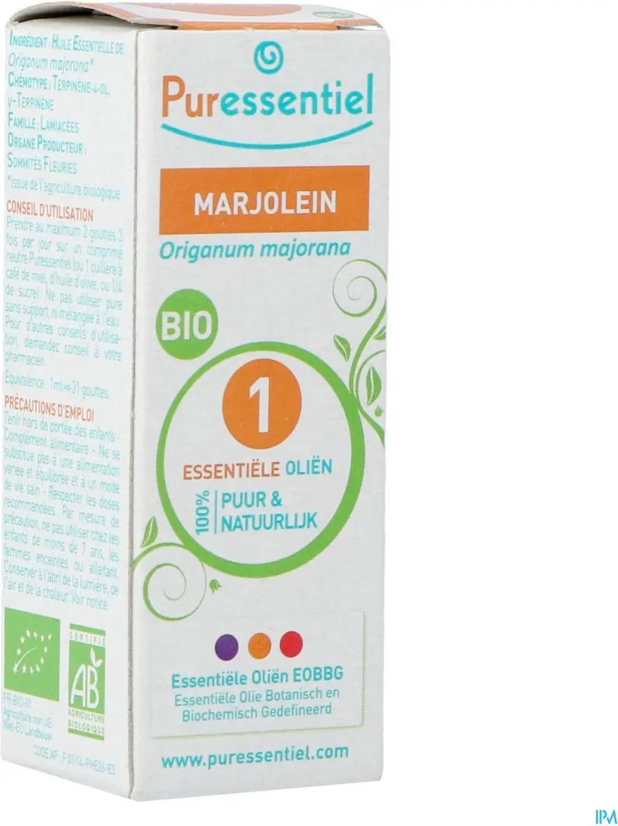 Puressentiel Marjolein Etherische Olie Bio 5ml
