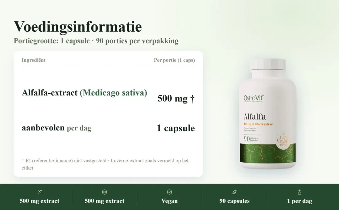 OstroVit Alfalfa VEGE Luzerne-extract 90 capsules
