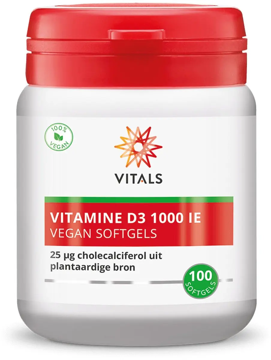 Vitals Vitamine D3 1000 IE - 200 Softgels